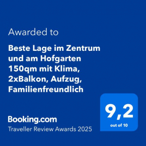 Beste Lage im Zentrum und am Hofgarten 150qm mit Klima, 2xBalkon, Aufzug, Familienfreundlich